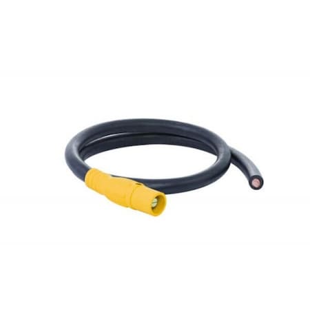 Type W 400A Pig Tails Series 16 FemaleBlunt 3ft, Yellow